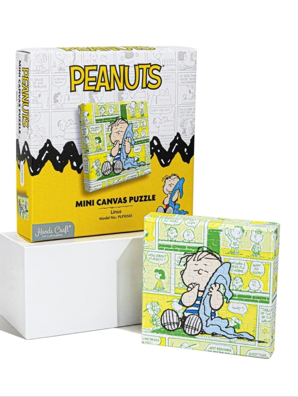 Canvas Mini Puzzle With Frame Charlie Brown Friend LINUS! Peanuts Gang